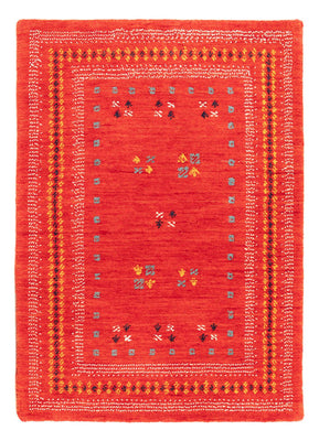 Gabbeh Rug - Loribaft Softy - 90 x 60 cm - red