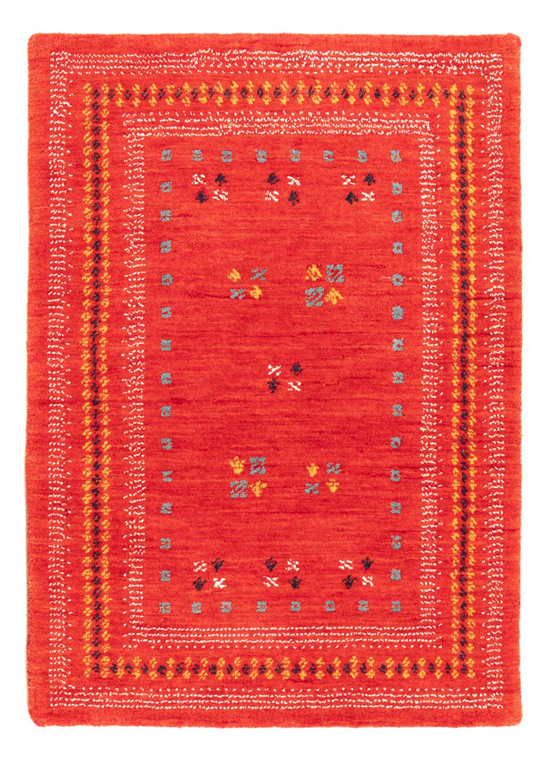Gabbeh Rug - Loribaft Softy - 90 x 60 cm - red