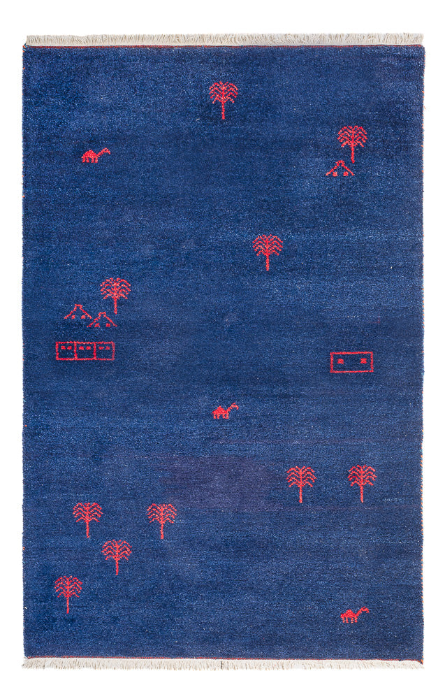 Gabbeh Rug - Indus - 180 x 120 cm - dark blue