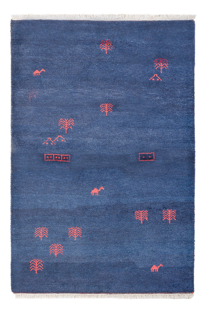 Gabbeh Rug - Indus - 180 x 120 cm - dark blue