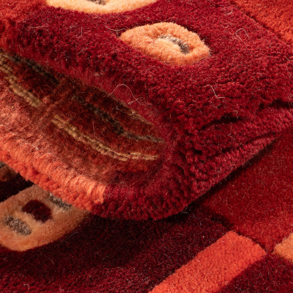 Nepal Rug - 90 x 60 cm - red