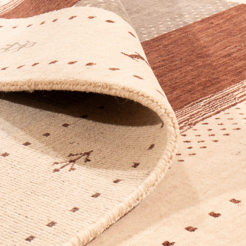 Gabbeh Rug - Loribaft Softy - 240 x 170 cm - light beige