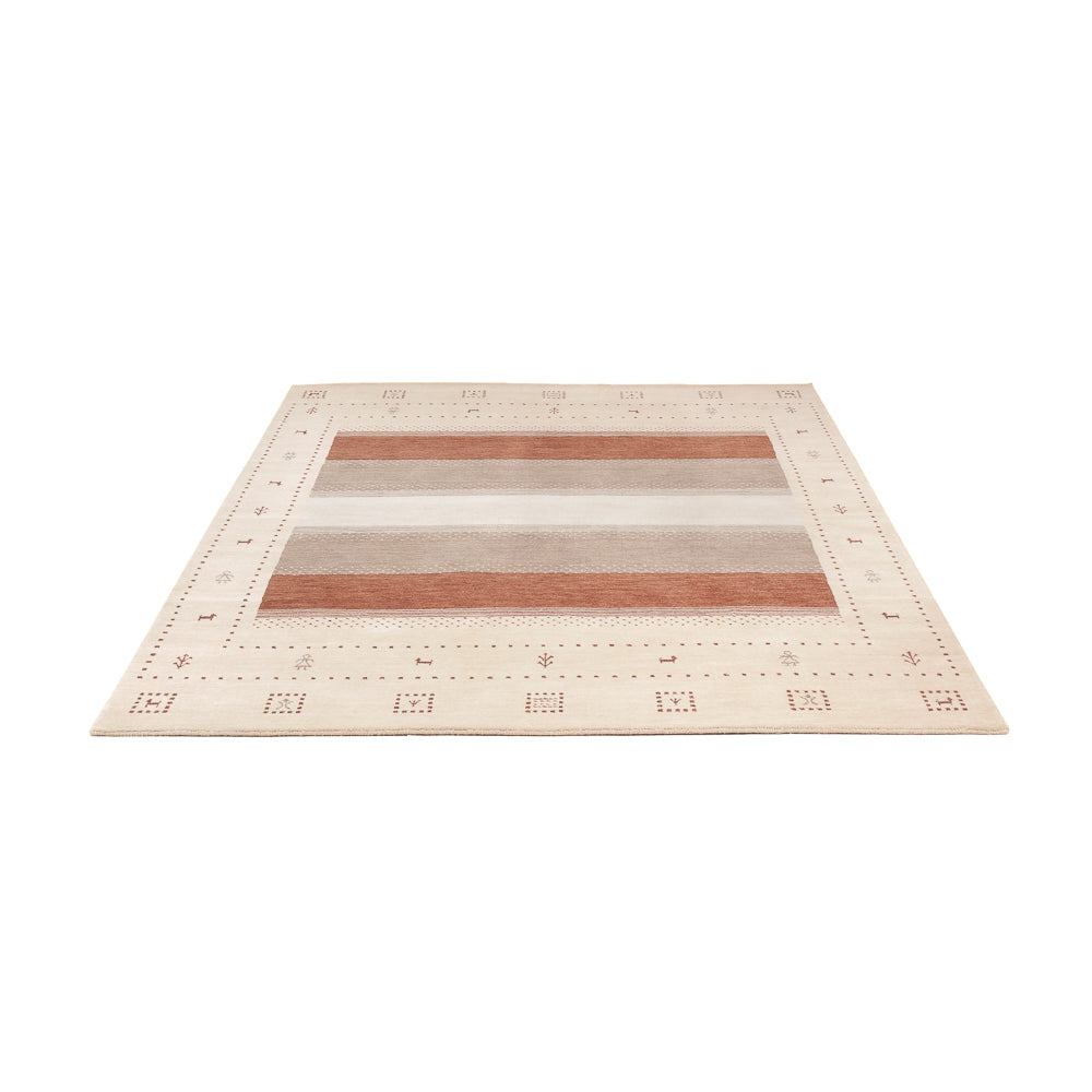 Gabbeh Rug - Loribaft Softy - 240 x 170 cm - light beige