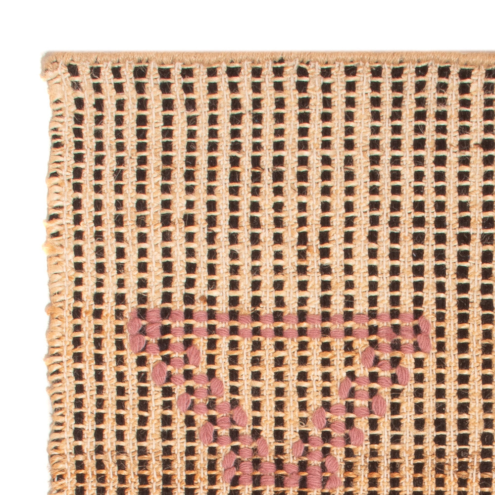 Jute Carpet Rug 90x60cm