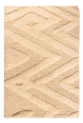 Wool Rug - 90 x 60 cm - light beige