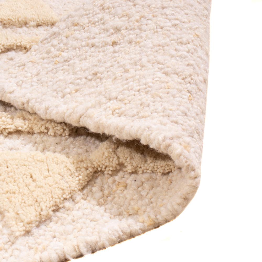 Wool Rug - 90 x 60 cm - beige