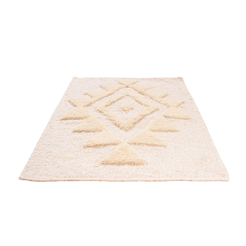 Wool Rug - 90 x 60 cm - beige