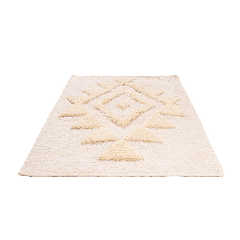 Wool Rug - 90 x 60 cm - beige