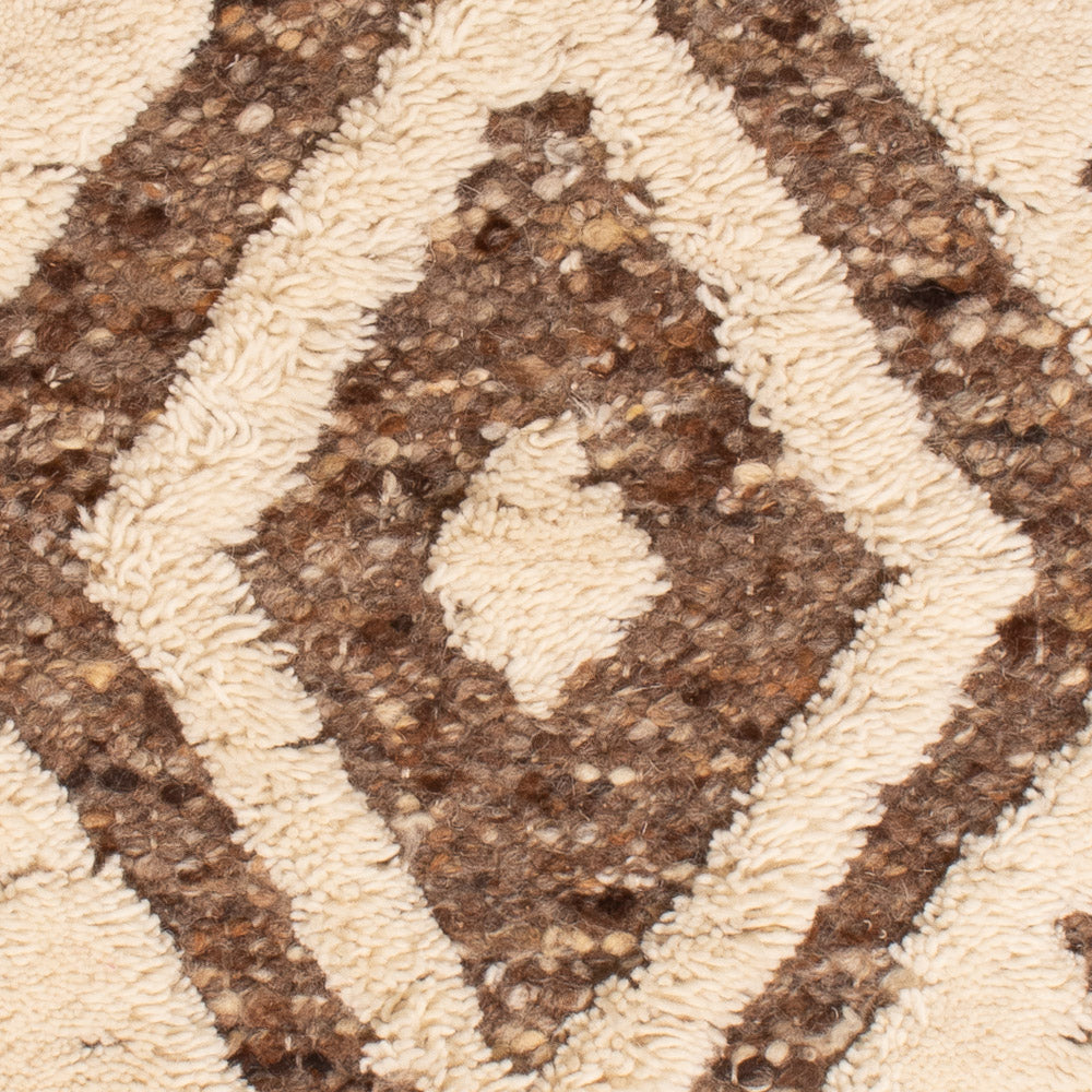 Wool Rug - 90 x 60 cm - dark beige