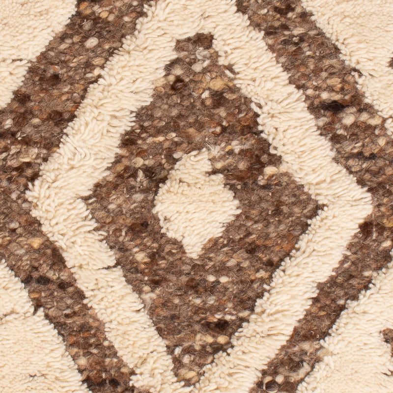 Wool Rug - 90 x 60 cm - dark beige