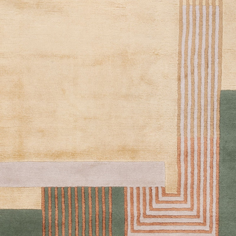 Designer Rug - 243 x 167 cm - green