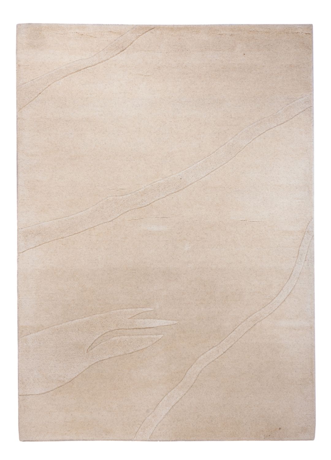 Wool Rug - 200 x 140 cm - beige