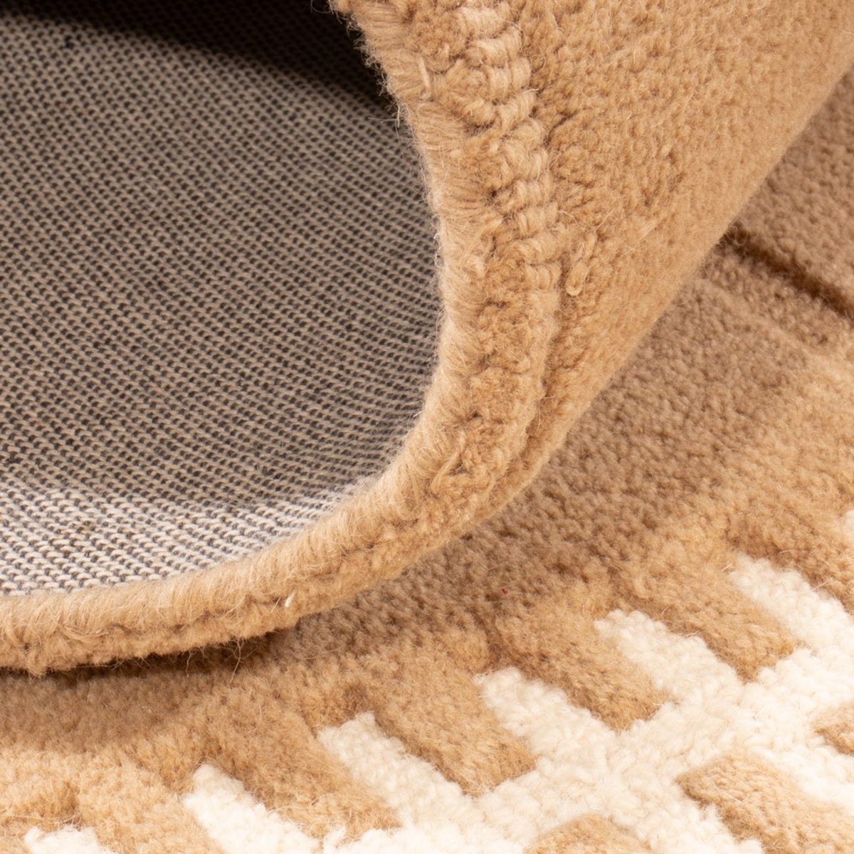 Wool Rug - 200 x 140 cm - brown