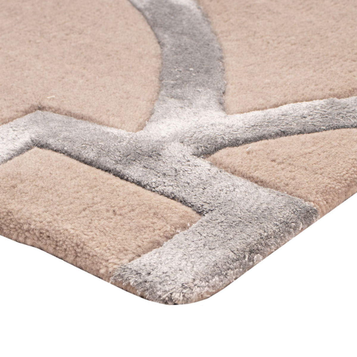 Designer Rug - 90 x 60 cm - silver