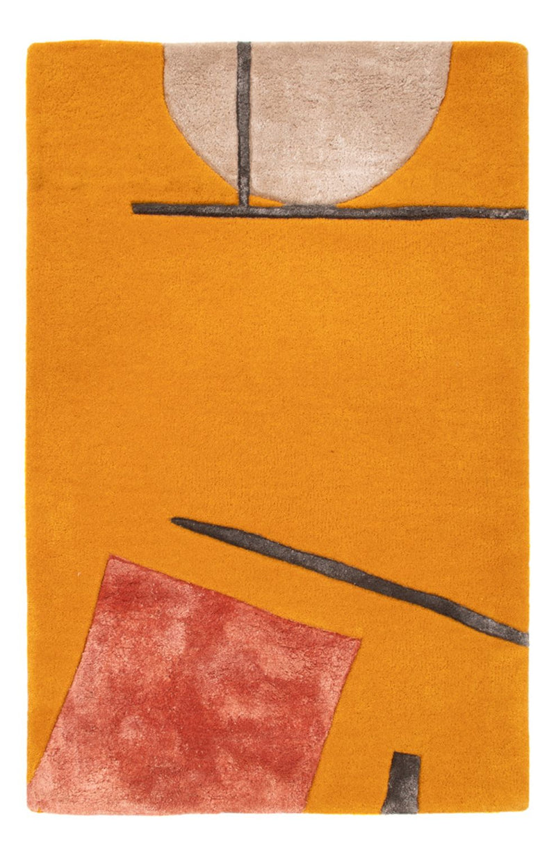 Designer Rug - 90 x 60 cm - gold