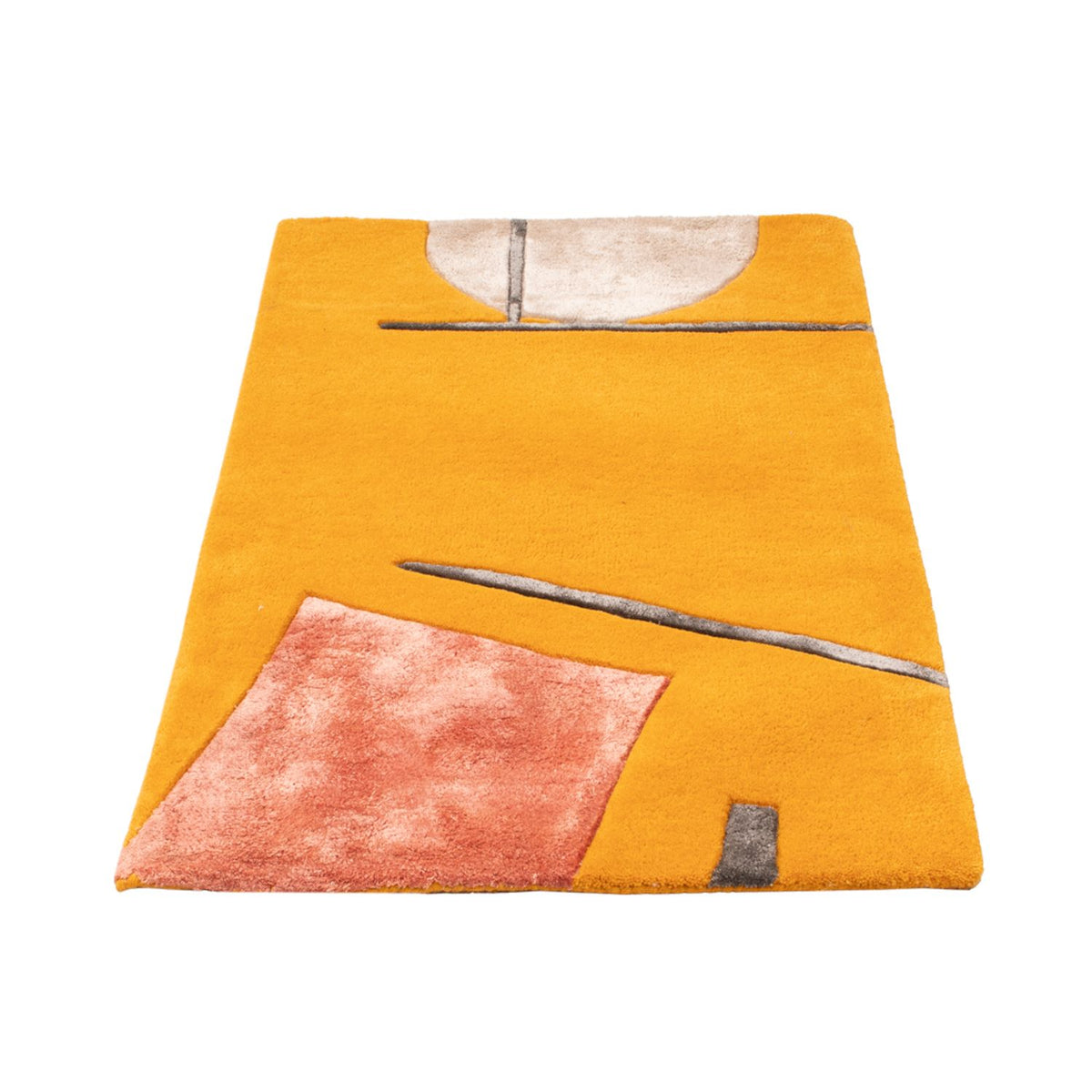 Designer Rug - 90 x 60 cm - gold