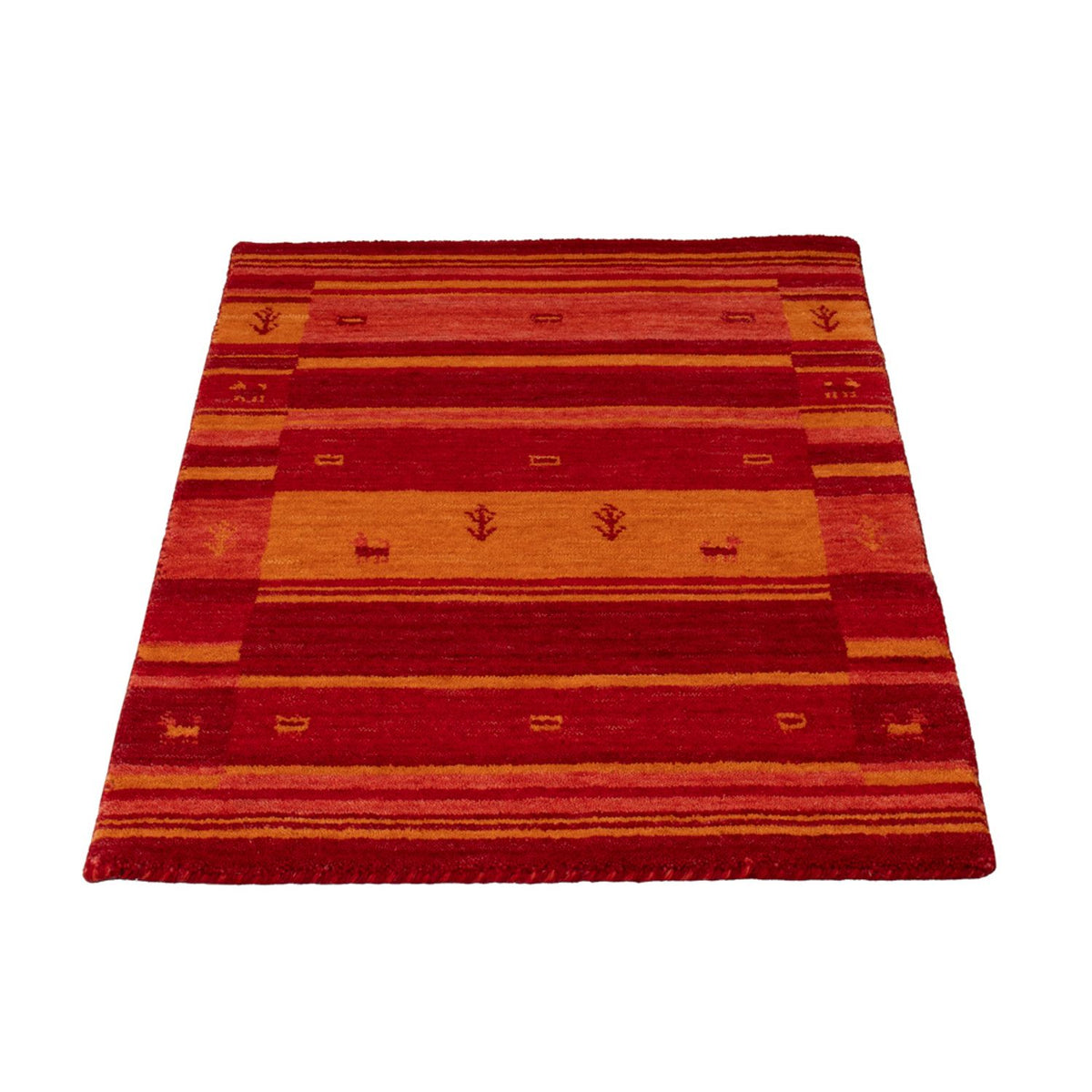 Gabbeh Rug - Softy - 90 x 60 cm - red