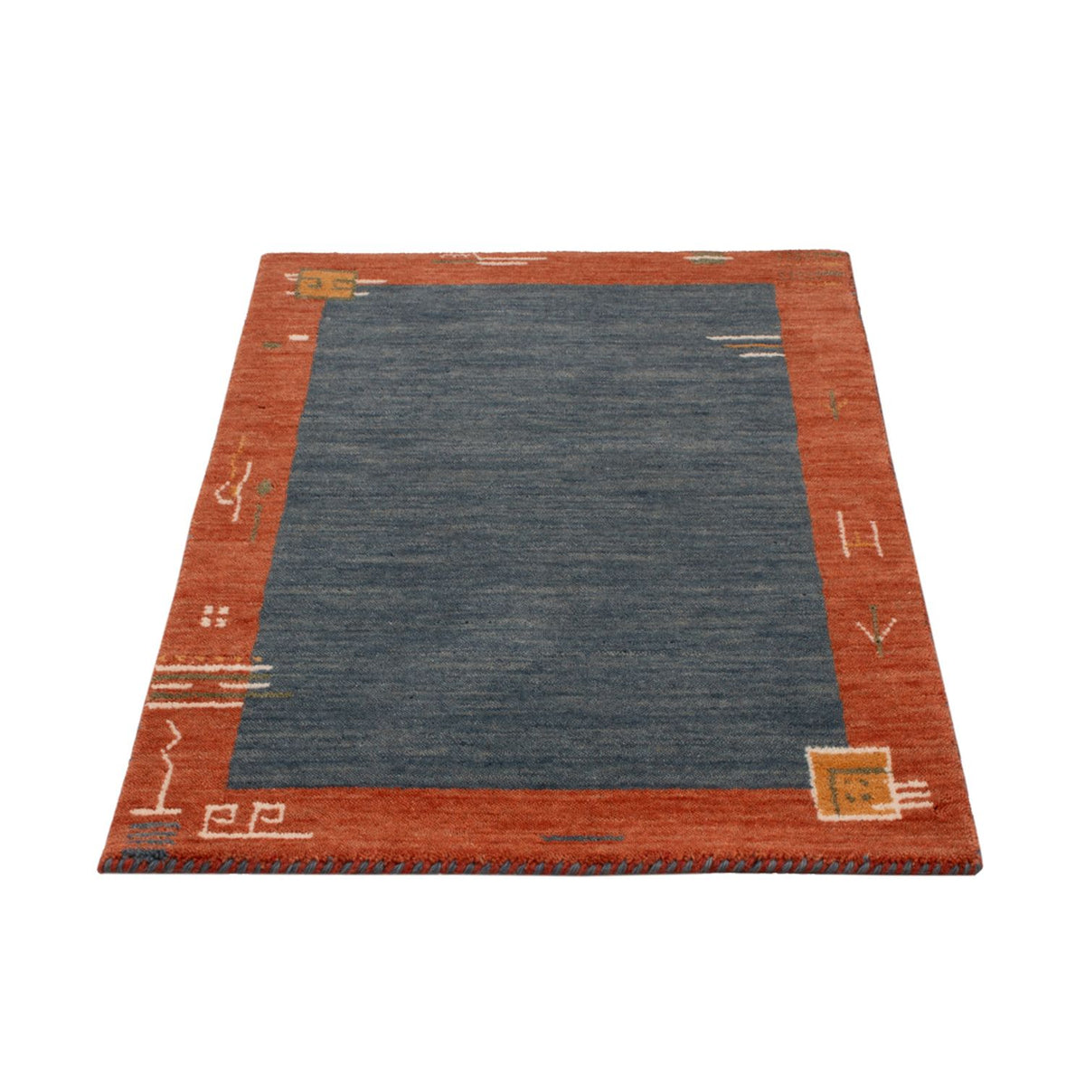 Gabbeh Rug - Softy - 90 x 60 cm - blue