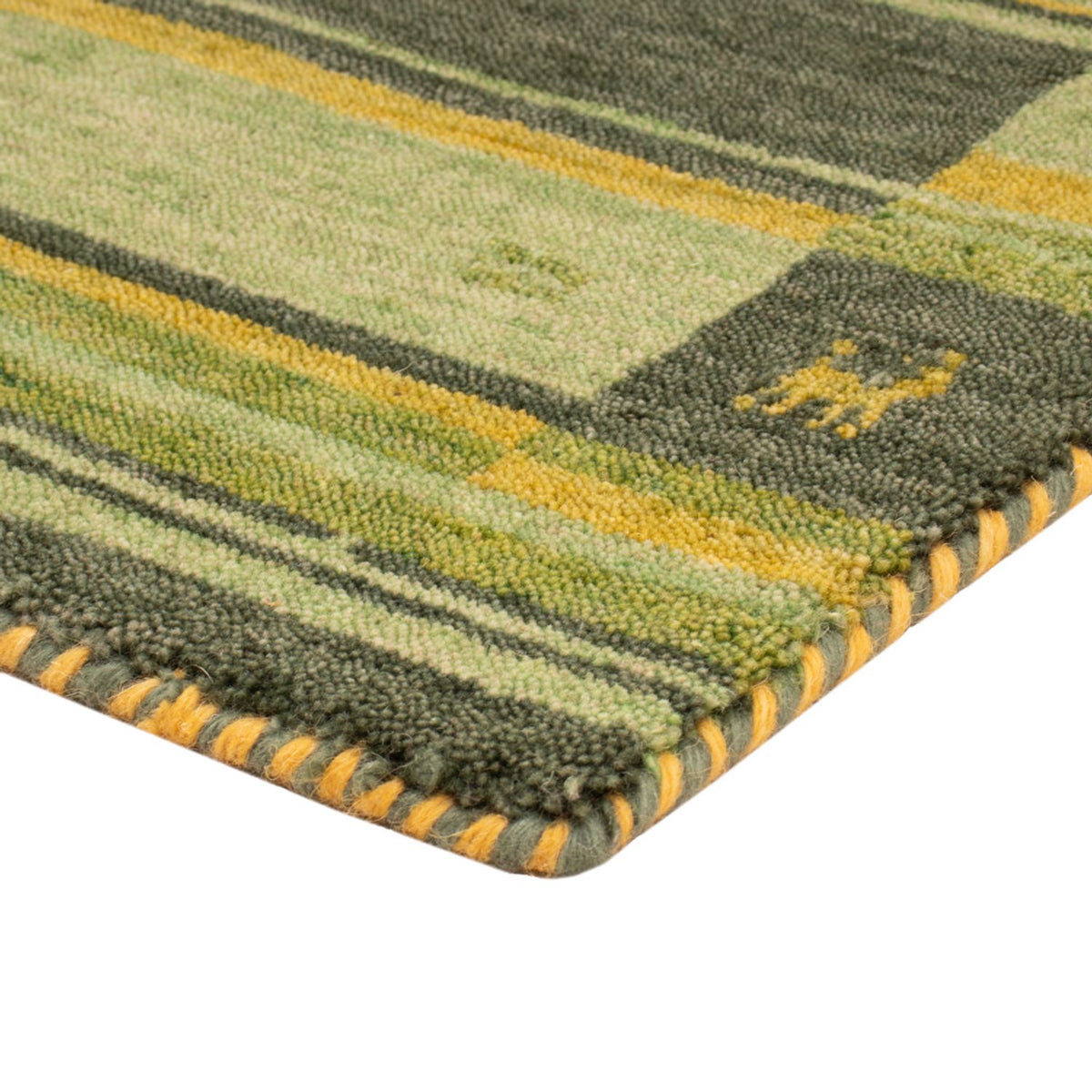 Gabbeh Rug - Softy - 90 x 60 cm - green