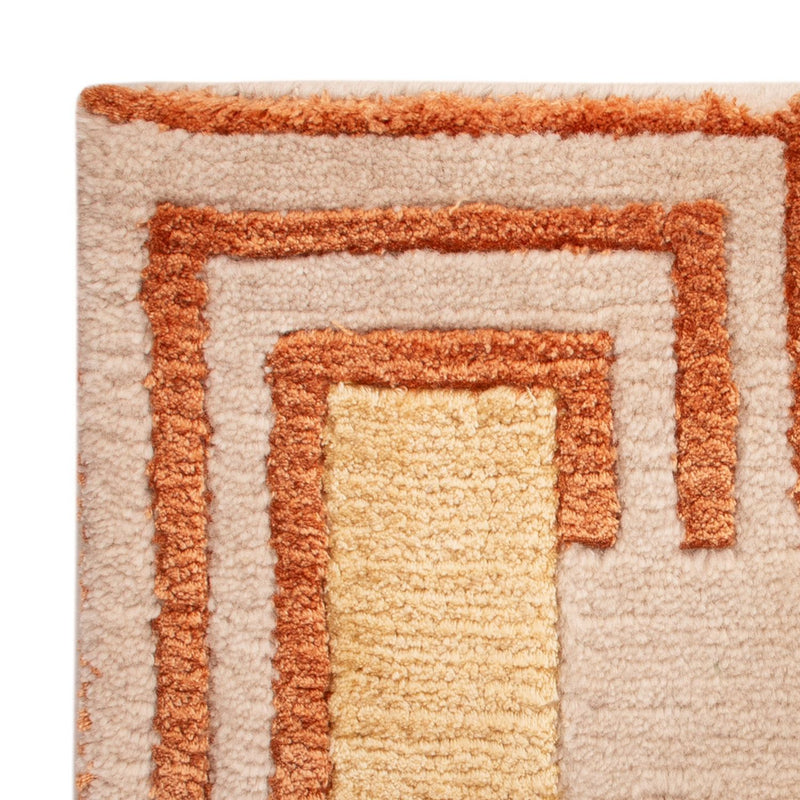 Designer Rug square  - 30 x 30 cm - green