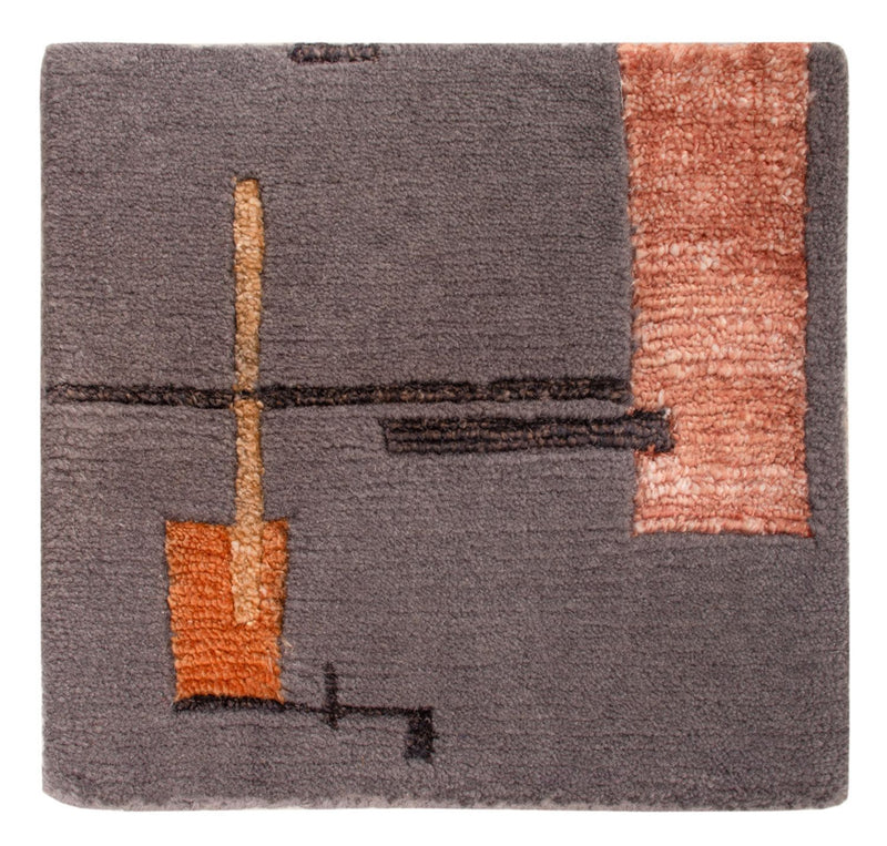 Designer Rug square  - 30 x 30 cm - grey