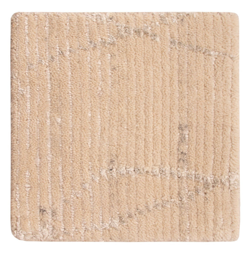 Designer Rug square  - 30 x 30 cm - natural white