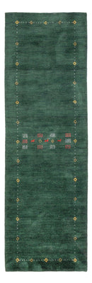 Runner Gabbeh Rug - Softy - 300 x 80 cm - green