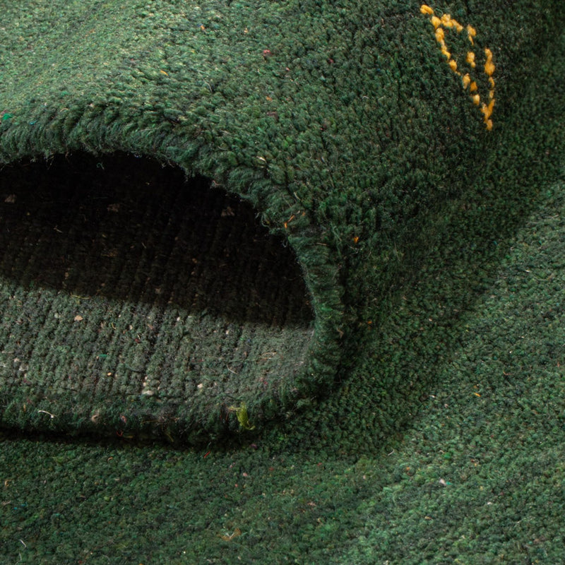 Runner Gabbeh Rug - Softy - 300 x 80 cm - green