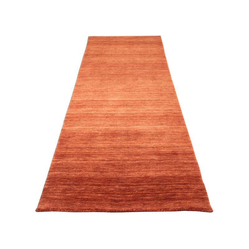 Runner Gabbeh Rug - Loribaft Softy - 300 x 80 cm - brown