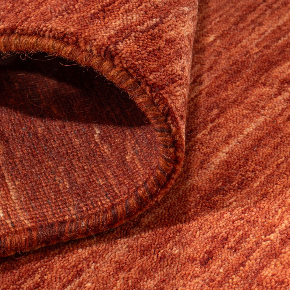 Runner Gabbeh Rug - Loribaft Softy - 300 x 80 cm - brown