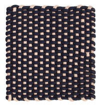 Rug square  - 41 x 41 cm - dark blue