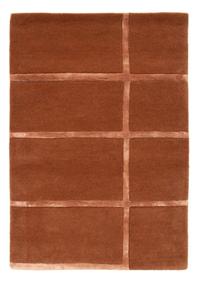 Wool Rug - 90 x 60 cm - brown