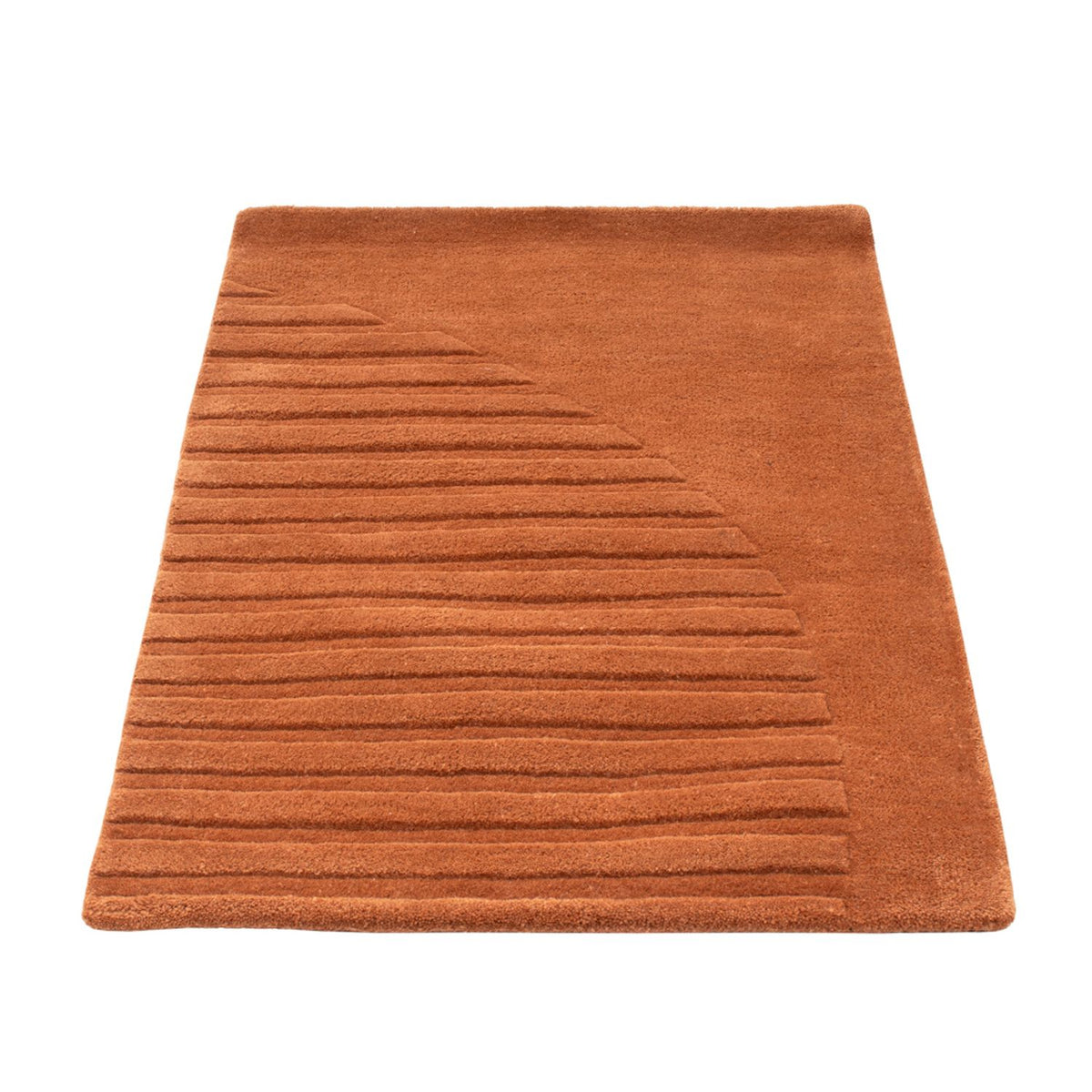 Wool Rug - 90 x 60 cm - brown