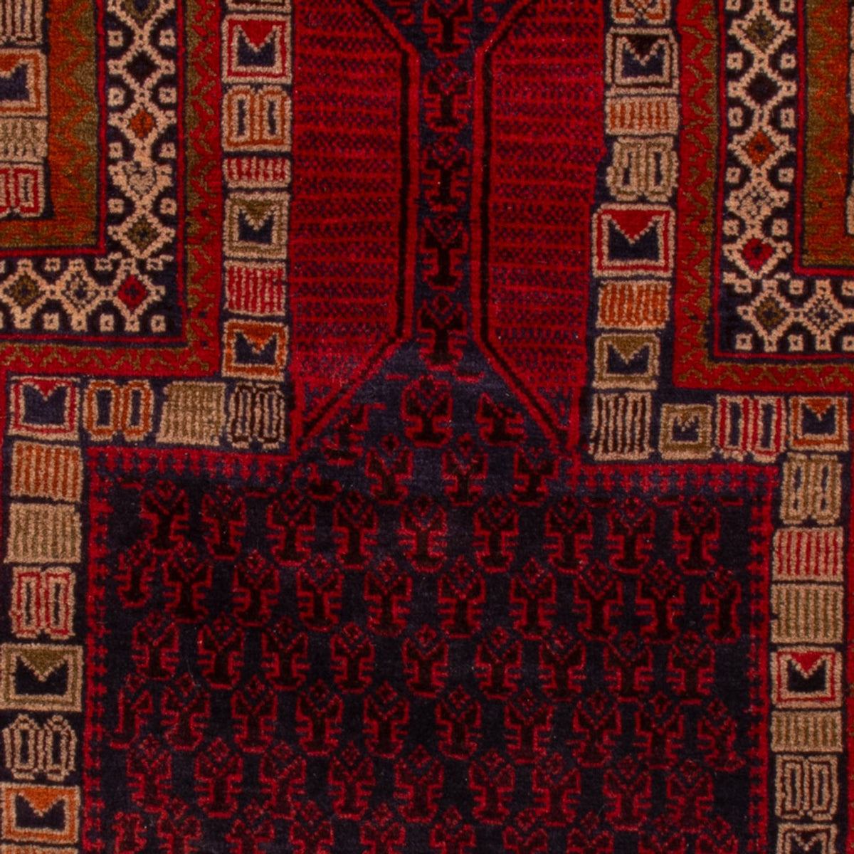 Belutsch Rug - 138 x 91 cm - red