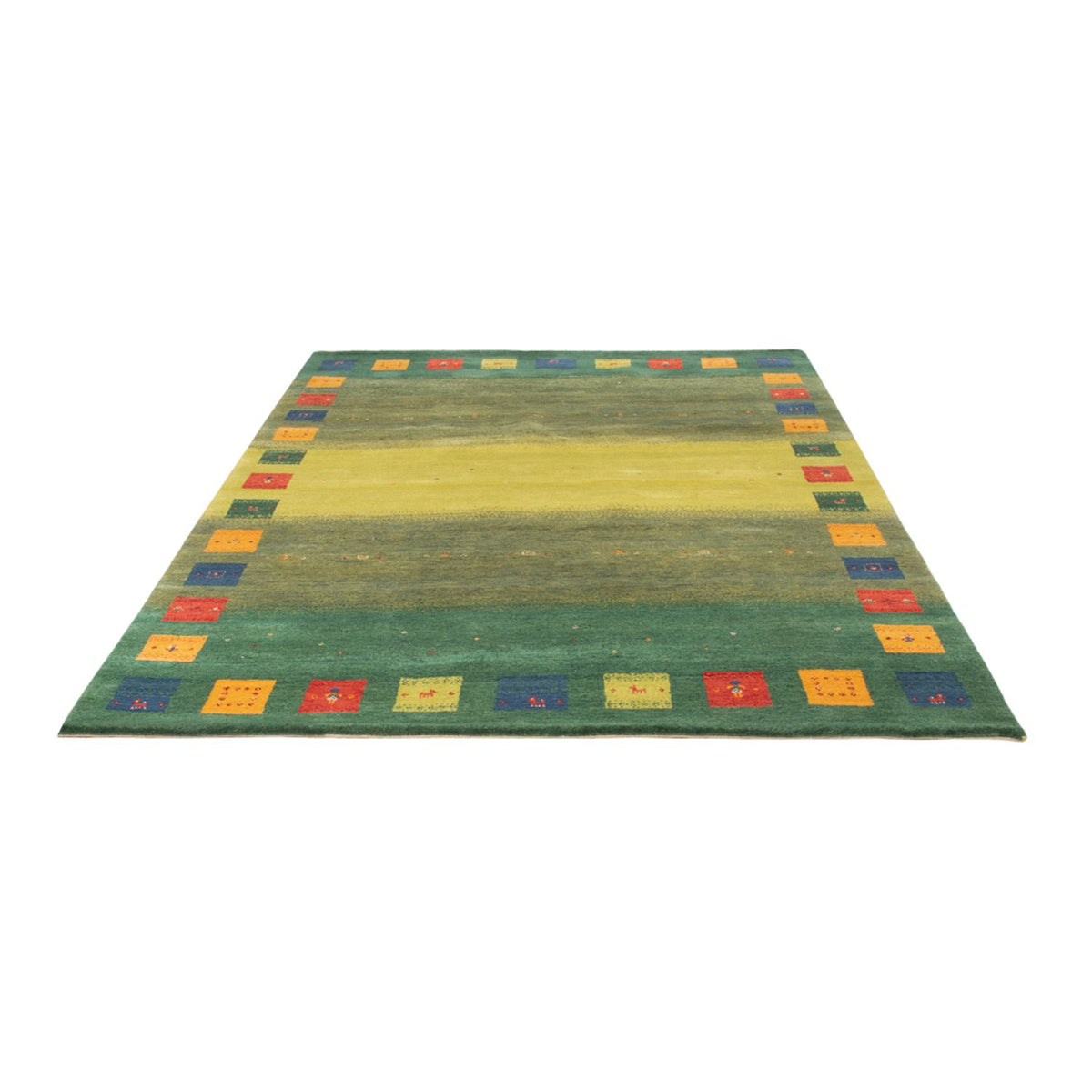 Gabbeh Rug - Loribaft Indus - 240 x 170 cm - green