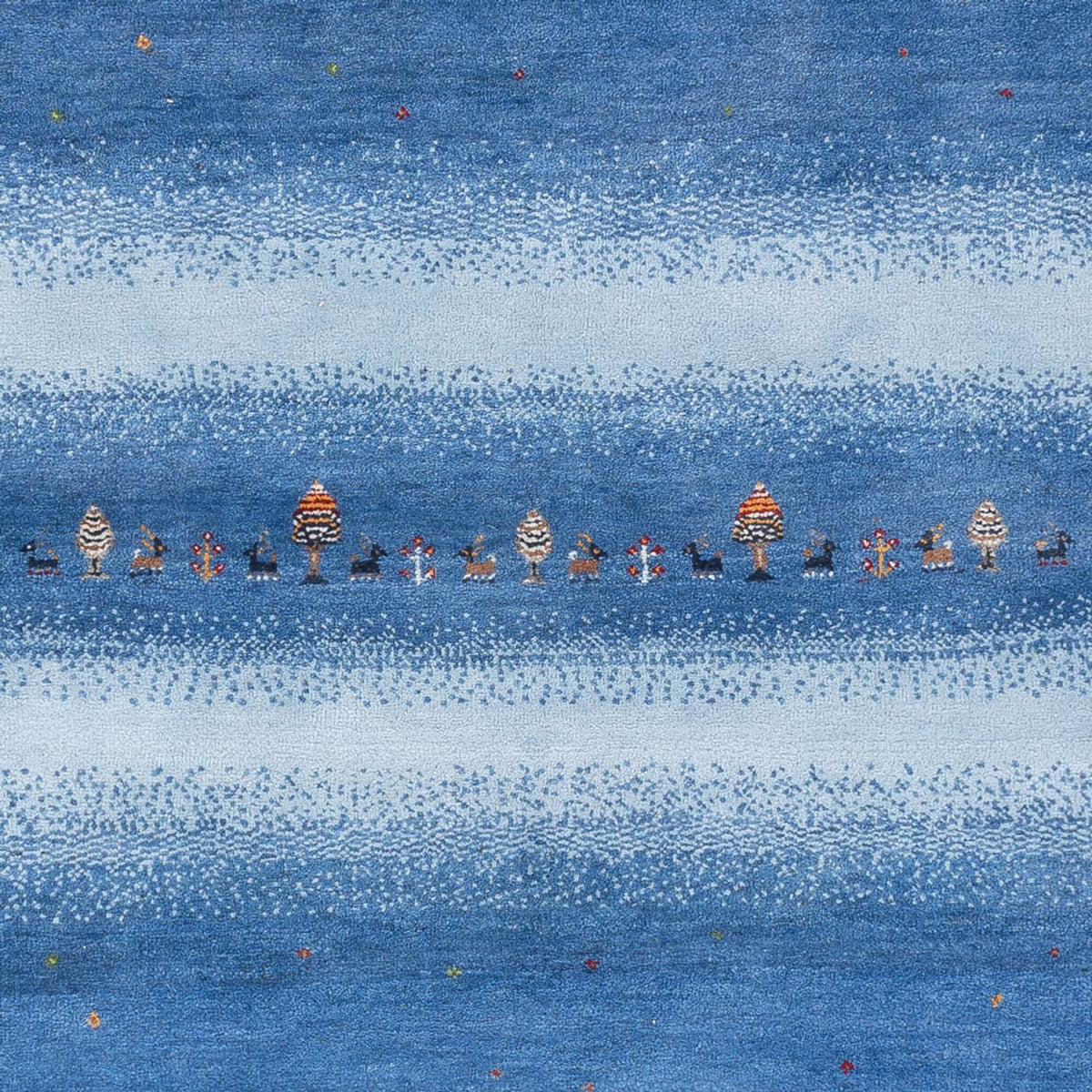 Gabbeh Rug - Loribaft Indus - 243 x 169 cm - blue