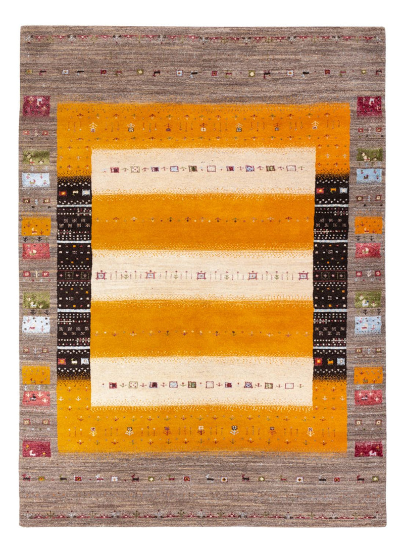 Gabbeh Rug - Loribaft Indus - 240 x 170 cm - gold
