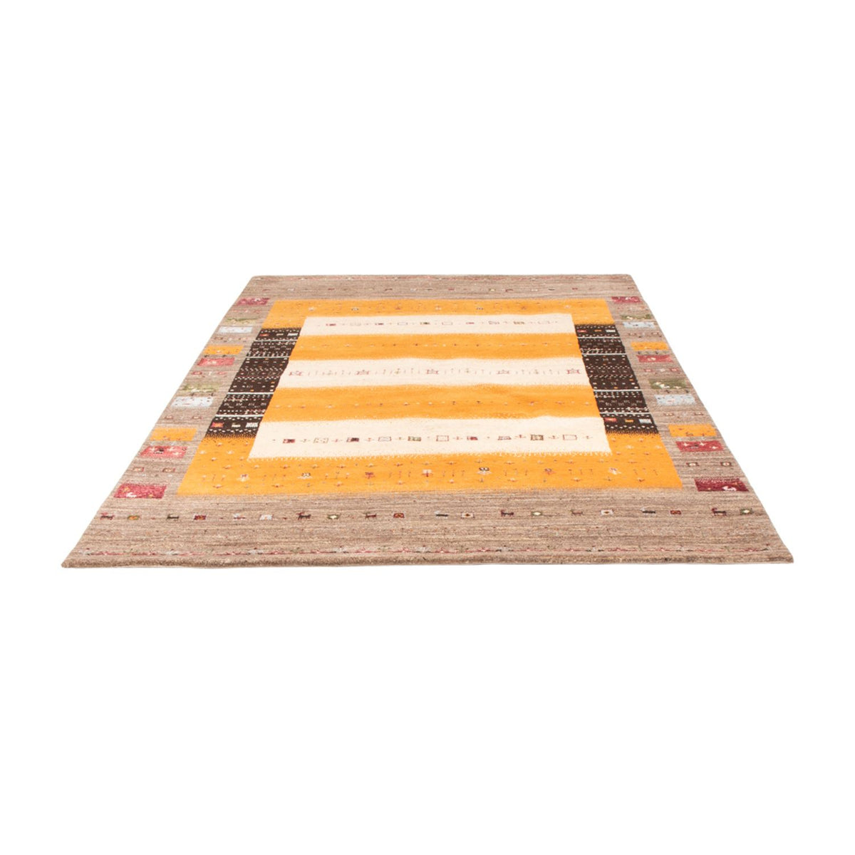 Gabbeh Rug - Loribaft Indus - 240 x 170 cm - gold