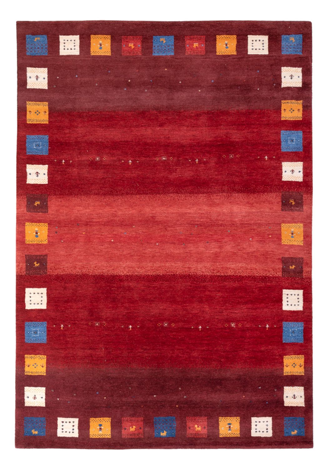 Gabbeh Rug - Loribaft Indus - 245 x 170 cm - red