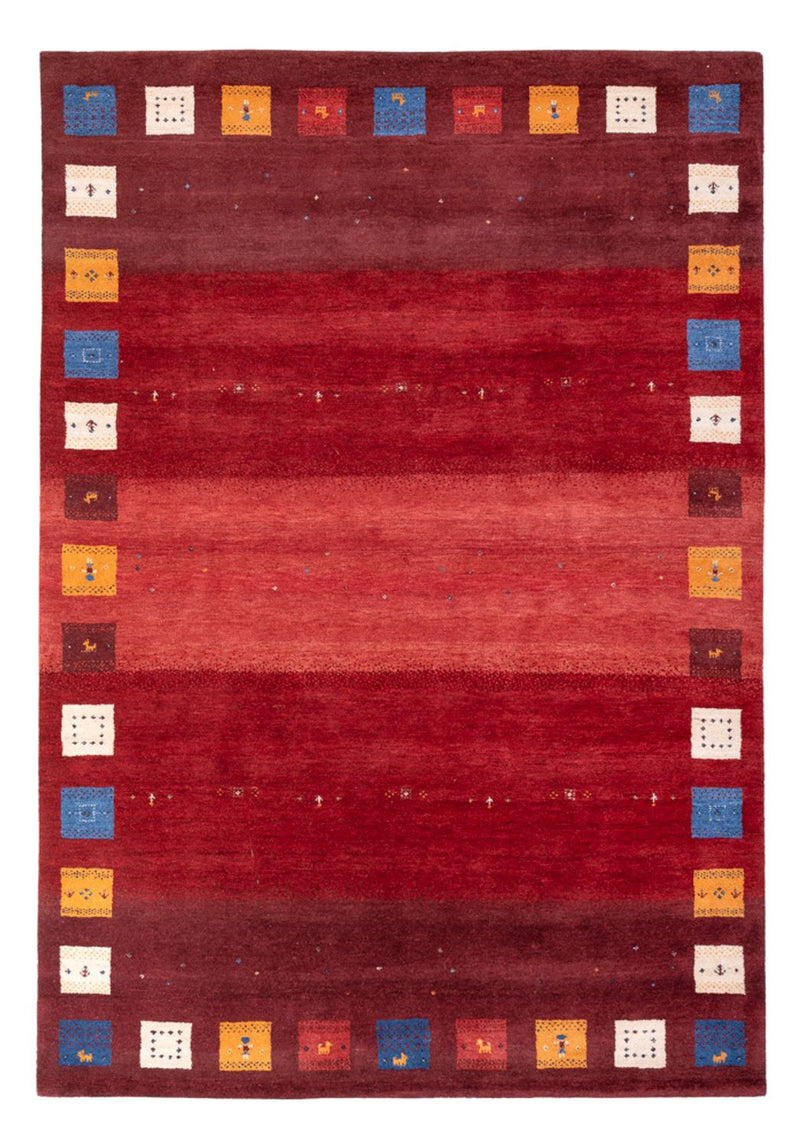 Gabbeh Rug - Loribaft Indus - 245 x 170 cm - red