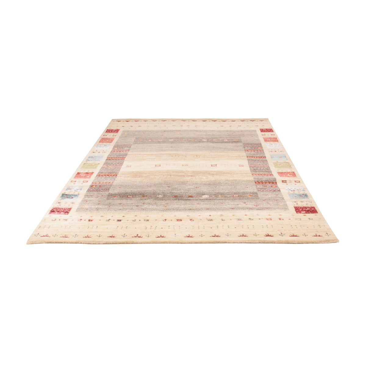 Gabbeh Rug - Loribaft Indus - 242 x 167 cm - natural