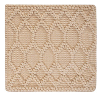 Wool Rug square  - 48 x 42 cm - beige
