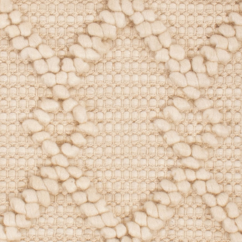 Wool Rug square  - 48 x 46 cm - cream