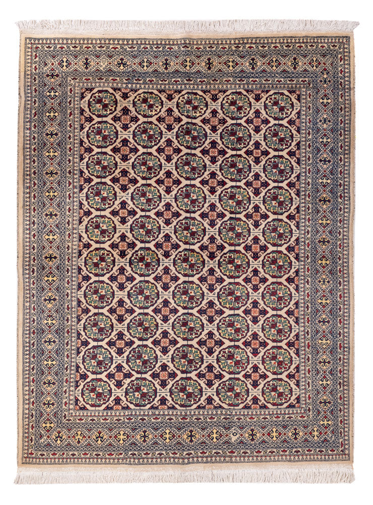 Afghan Rug - 194 x 151 cm - light grey