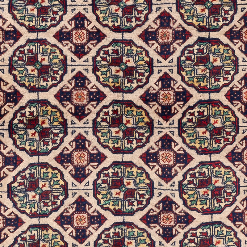 Afghan Rug - 194 x 151 cm - light grey