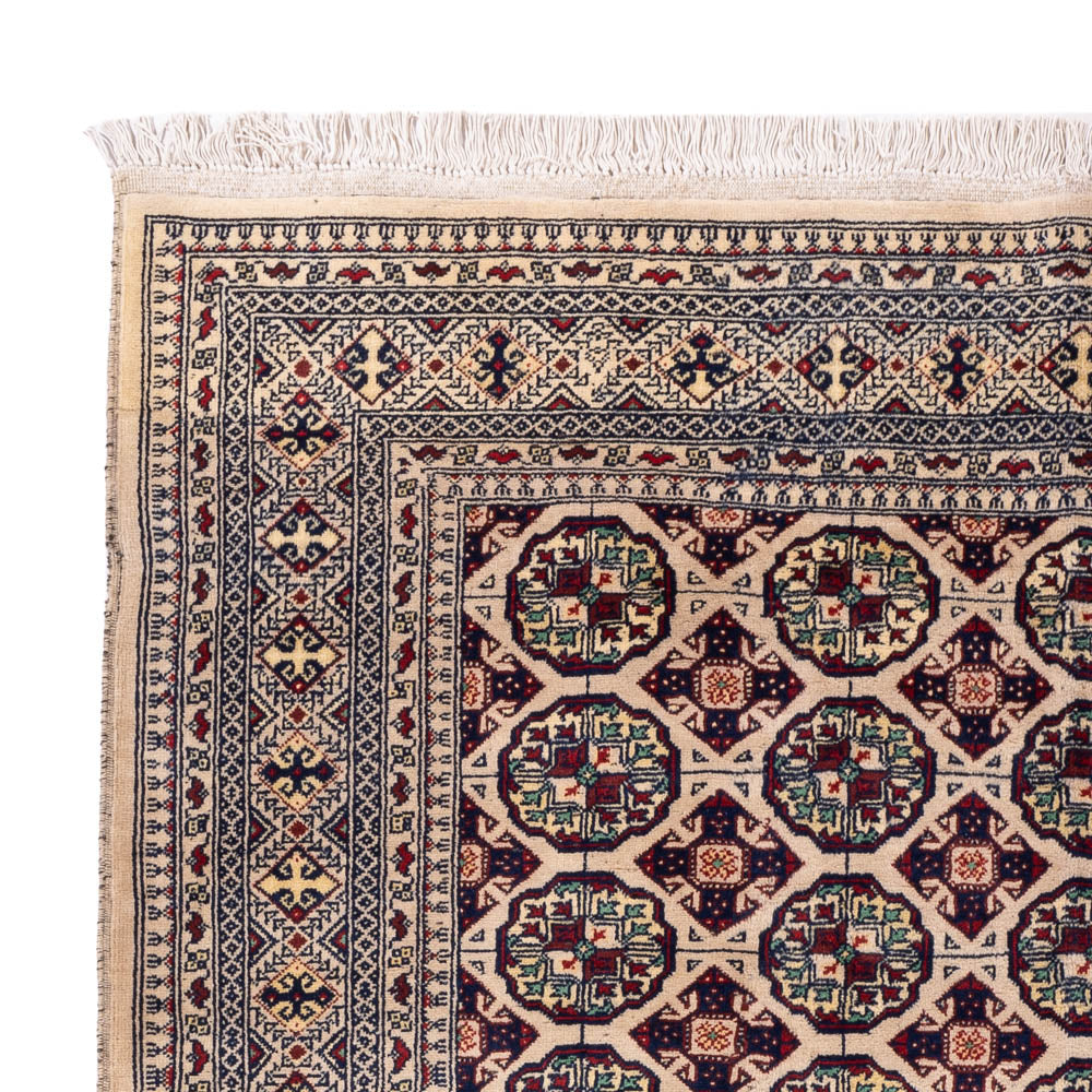 Afghan Rug - 194 x 151 cm - light grey