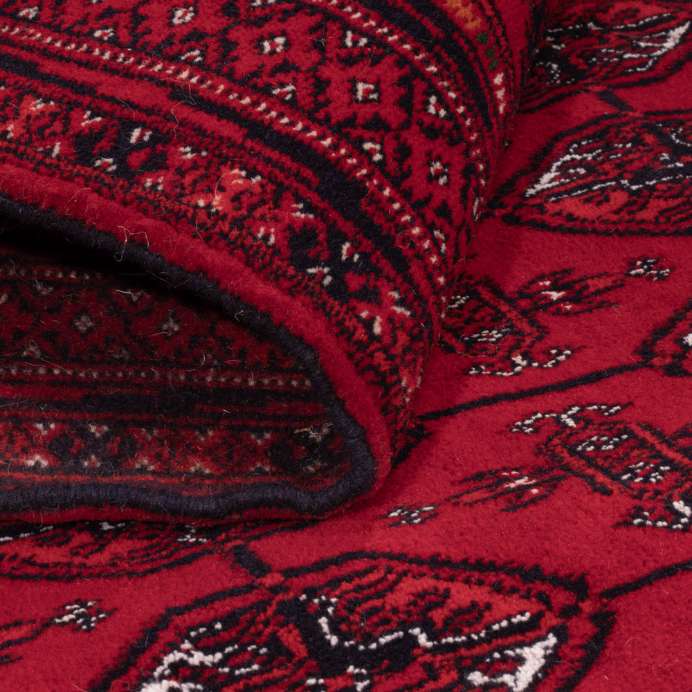 Afghan Rug - Bukhara - 194 x 133 cm - dark red