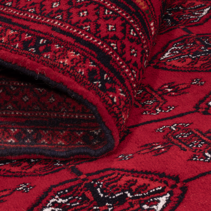 Afghan Rug - Bukhara - 194 x 133 cm - dark red