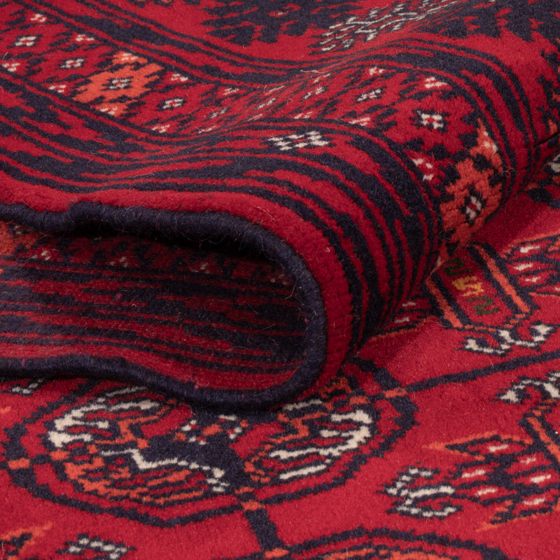 Afghan Rug - Bukhara - 196 x 133 cm - dark red