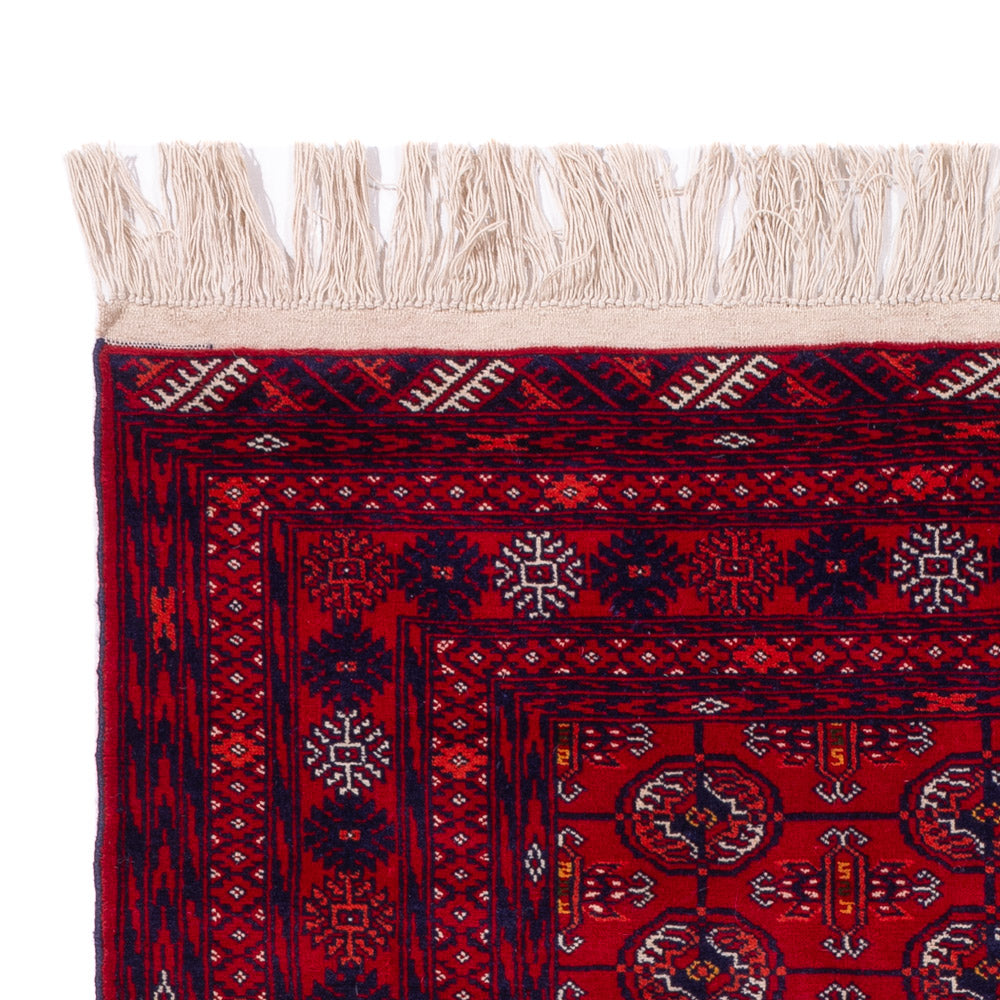 Afghan Rug - Bukhara - 189 x 133 cm - dark red